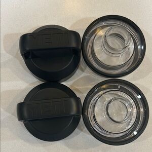 YETI Black and Transparent Lid Duo